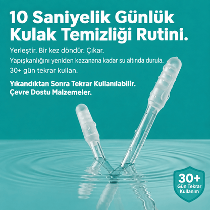 Yapışkan Uçlu Kulak Temizleyici